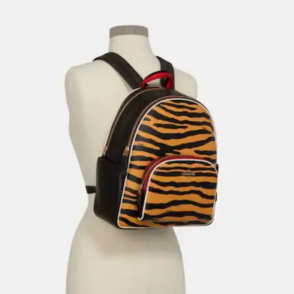 Coach Court Backpack With Tiger Print - Picture 4 of 4